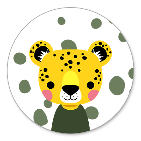 Panter met groene stipjes